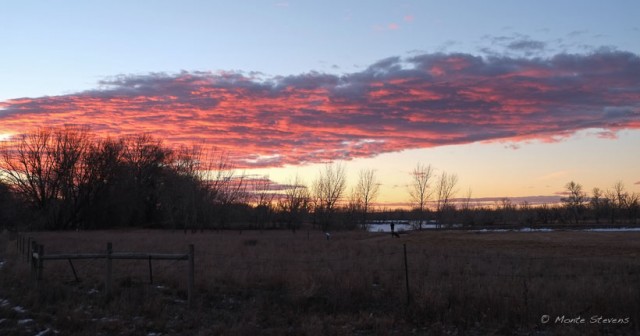 Sunrise at Arapahoe Bend Nature Area