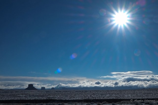 Morning sun to melt the fresh snow