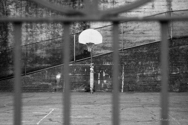 Empty Basketball Court