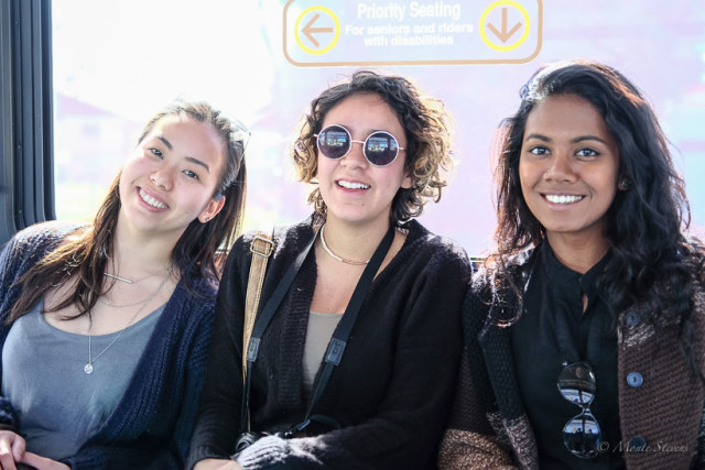 Smiling Faces on the Bus