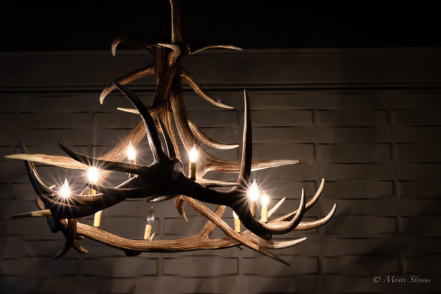 Chandelier at Starry Night coffeehouse