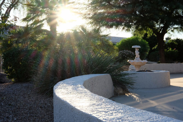 Fountain at Sunset