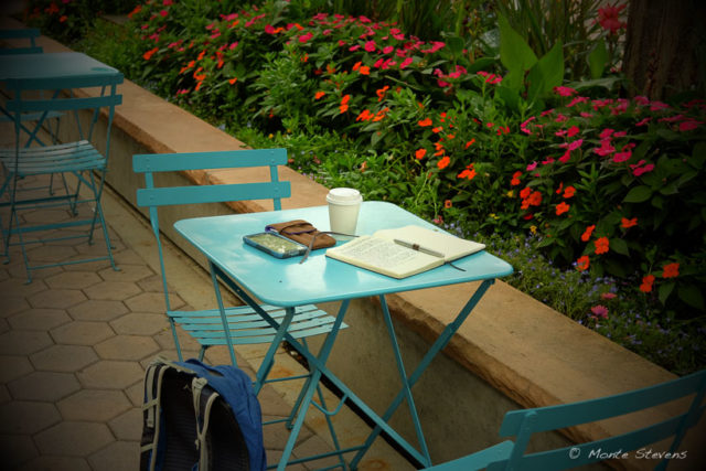 Writing time in Old Town square