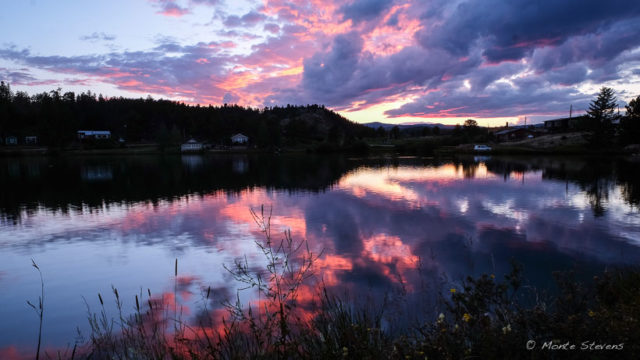 Sunset at Lake Ramona in Red Feathers Lake