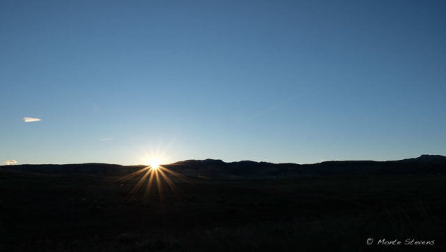 Sunset at the Cathy Fromme Prairie Area