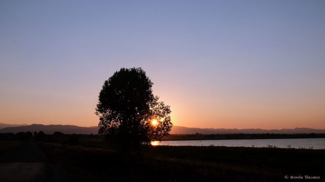 Sunset at Arapaho Bend Nature Area 