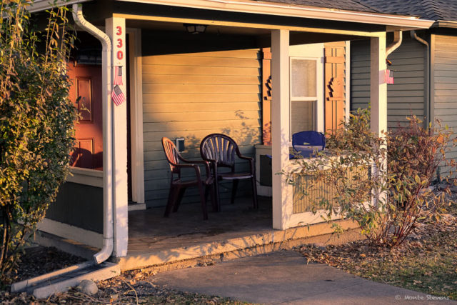 Morning light on the porch 